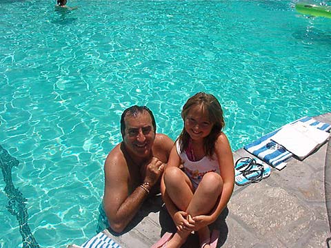 Indiana poolside with Kenny Ortega